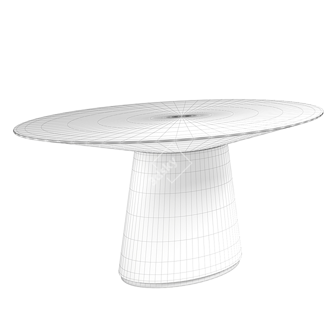 Otago Oval Dining Table: Sleek & Stylish 3D model image 4