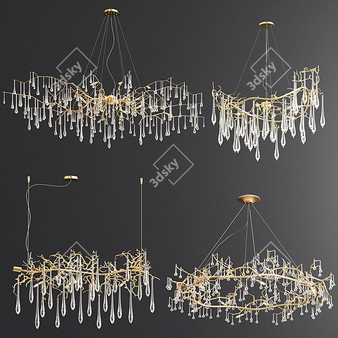 Serip Exclusive Chandelier Collection 3D model image 1