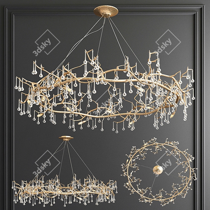 Serip Exclusive Chandelier Collection 3D model image 3