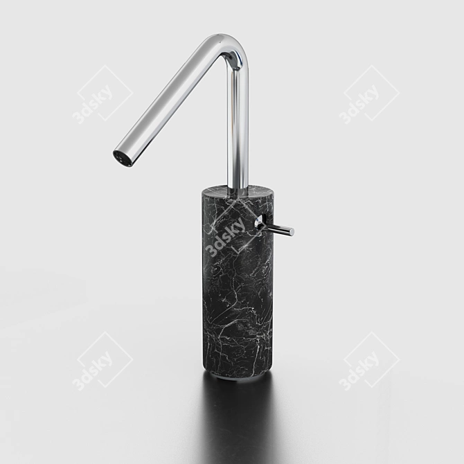 Paco Jaanson Marmo: Black Marquina Basin Set 3D model image 8