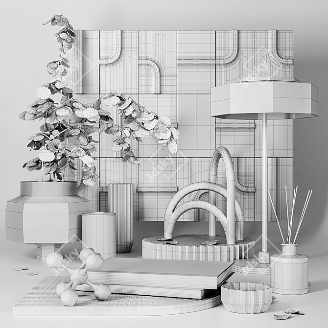 Decorative Set: Modern Elegance 3D model image 2