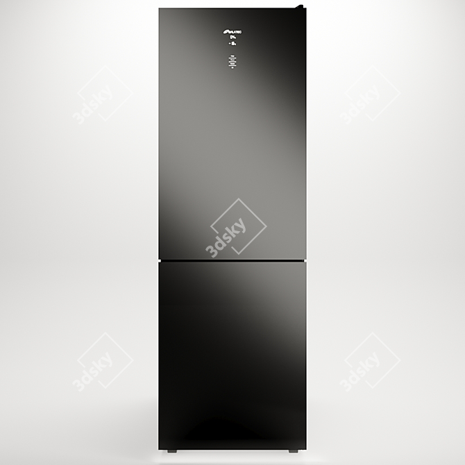 Galatec RFR-H3404 Black: Sleek & Spacious Refrigerator 3D model image 1