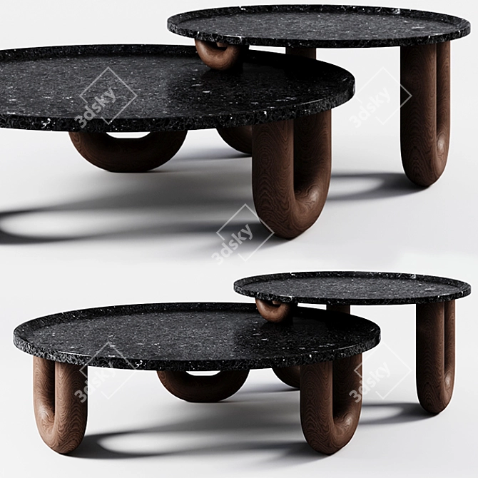 Modern Minimalistic Coffee Table 3D model image 1