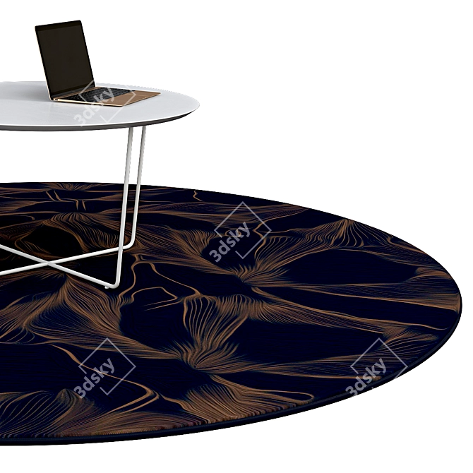 Contemporary Circle Rugs | No. 073 3D model image 2