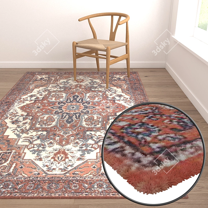 Luxury Carpet Set: High-Quality Textures 3D model image 5