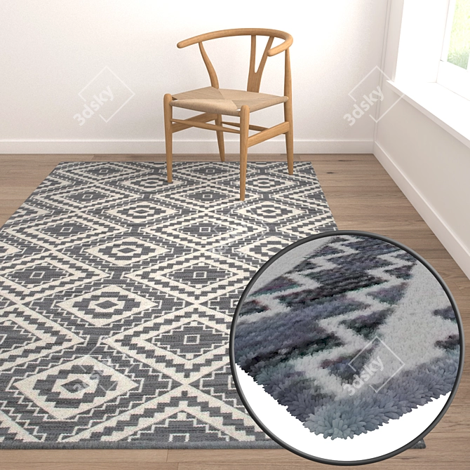 Luxury Carpets Set for Stunning Renders 3D model image 5