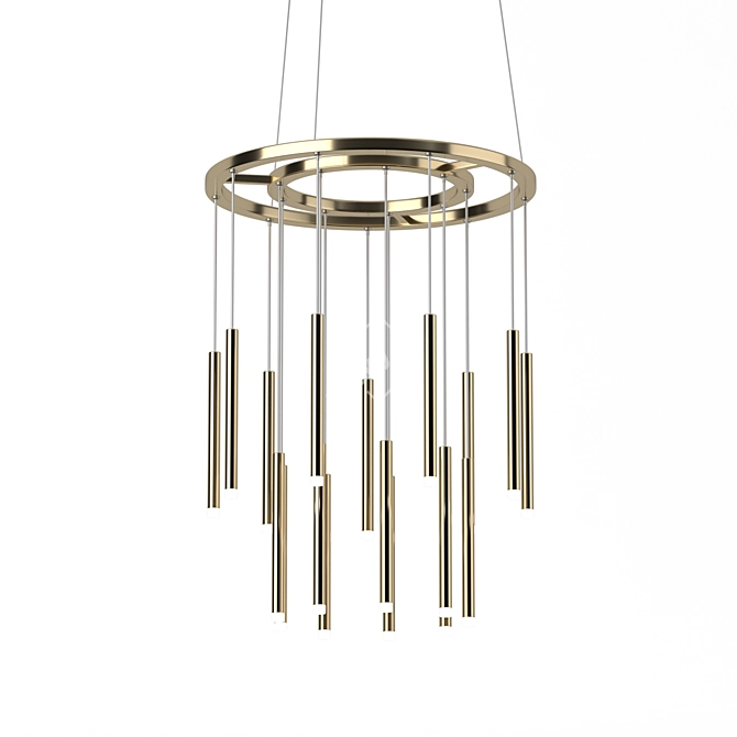 Sleek Candle Lighting Fixture 3D model image 2