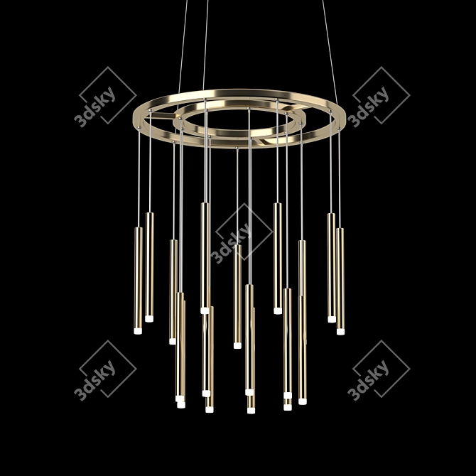 Sleek Candle Lighting Fixture 3D model image 3