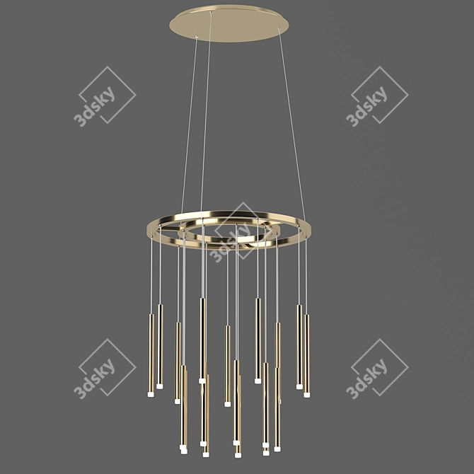 Sleek Candle Lighting Fixture 3D model image 5