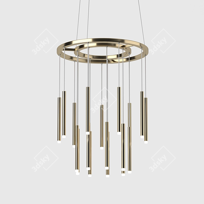 Sleek Candle Lighting Fixture 3D model image 6