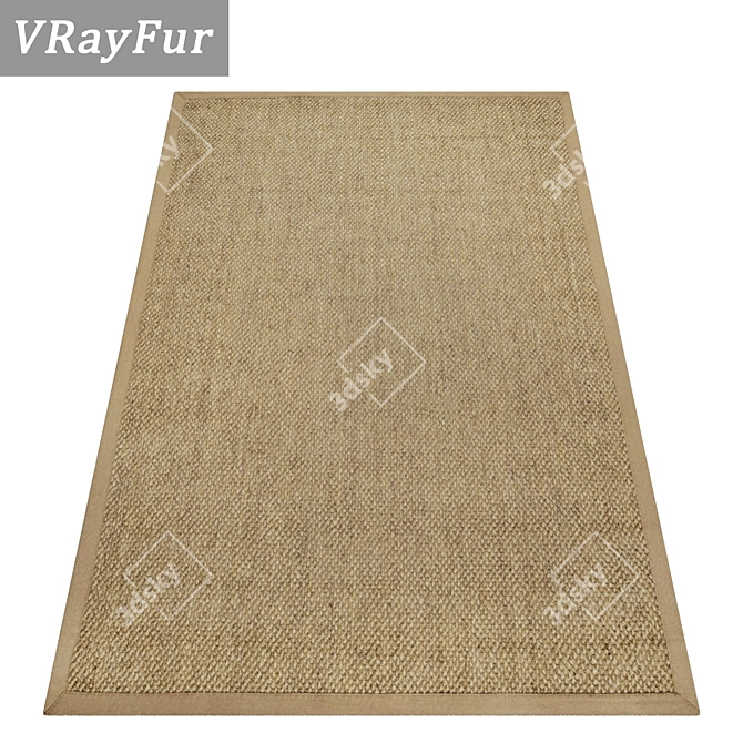 High-Quality Carpets Set 3D model image 2