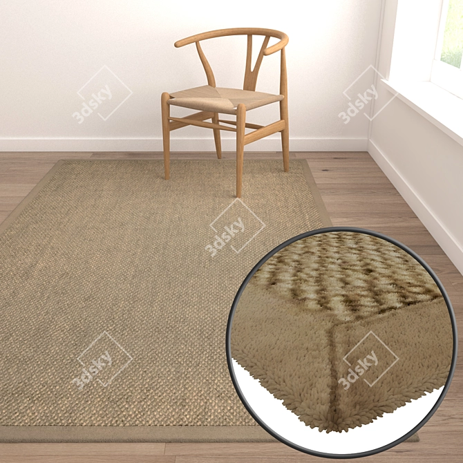 High-Quality Carpets Set 3D model image 5