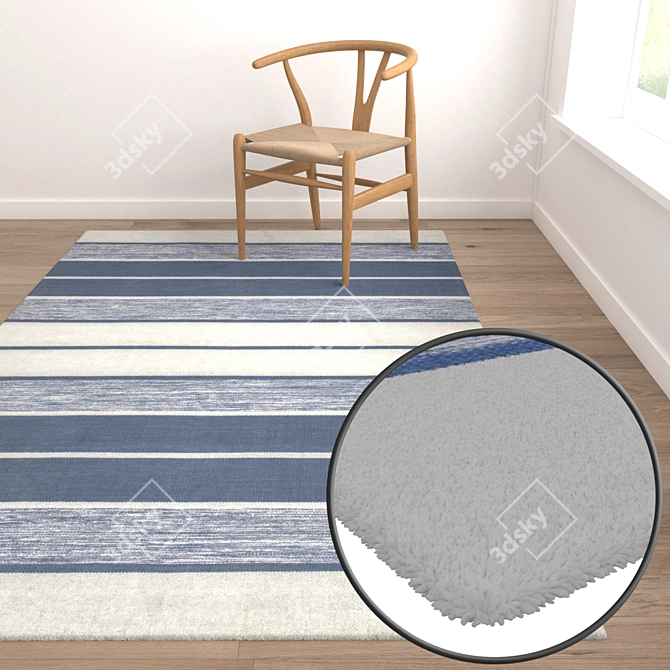 Luxury Carpet Set: High-Quality Textures & 3D Variants 3D model image 5