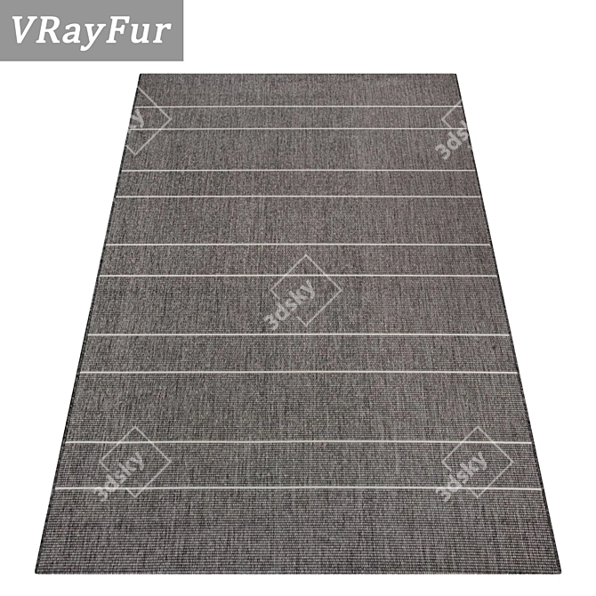 Luxury Carpet Set - High-Quality Textures 3D model image 2