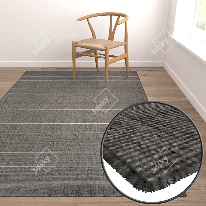 Luxury Carpet Set - High-Quality Textures 3D model image 5