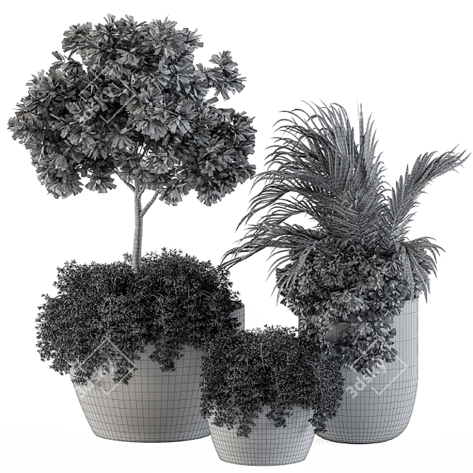 Green Oasis Outdoor Plants - Set 81 3D model image 5