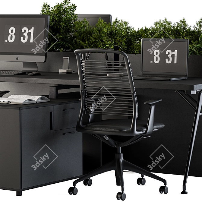 Modern Office Furniture Set 17 3D model image 4