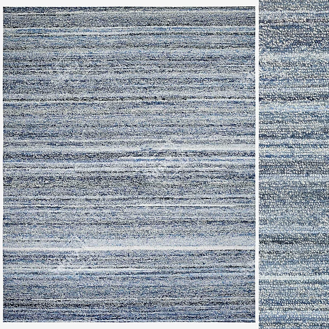 Denim Harper: Authentic Blue Rug 3D model image 1