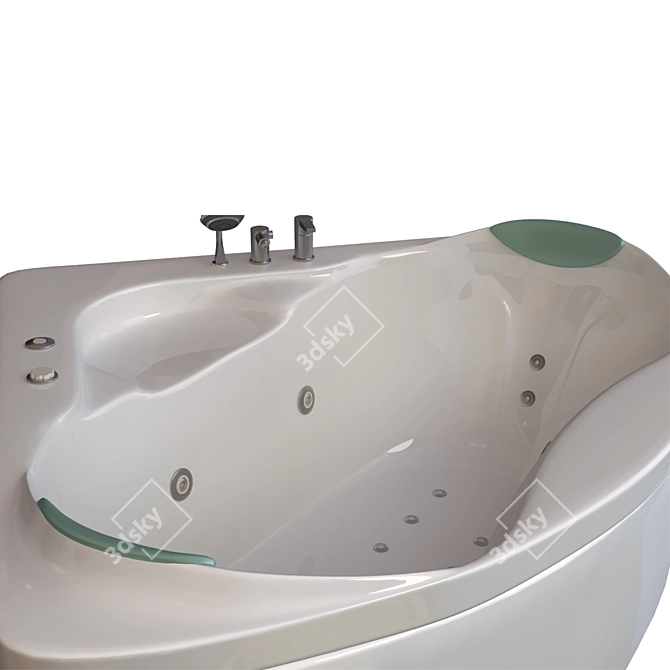 Ariana 703: Luxurious Bathtub 3D model image 3