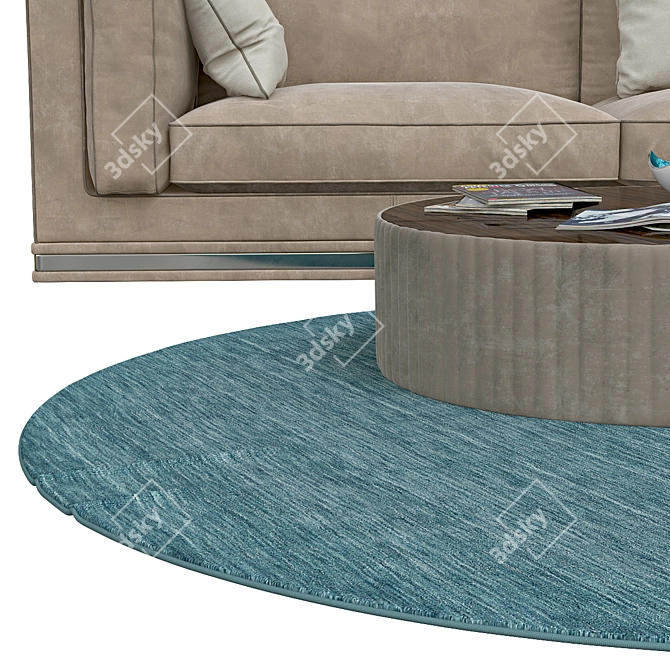 Premium Round Rugs | Fourteen 3D model image 2