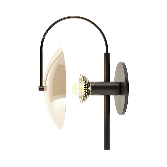 Sleek Wall Sconce: Modern Elegance 3D model image 2