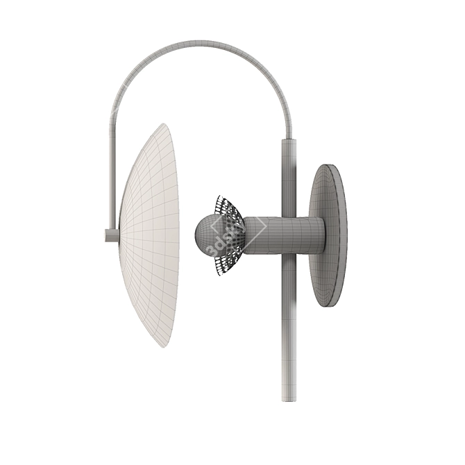 Sleek Wall Sconce: Modern Elegance 3D model image 3