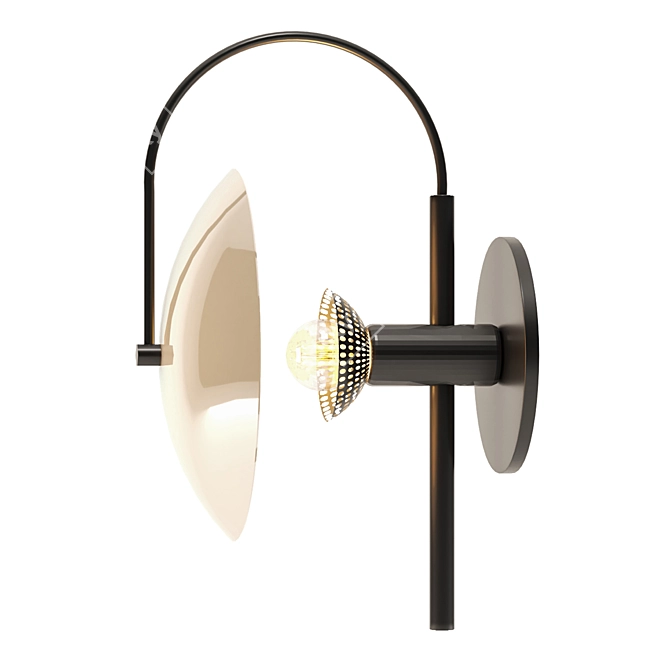 Sleek Wall Sconce: Modern Elegance 3D model image 5