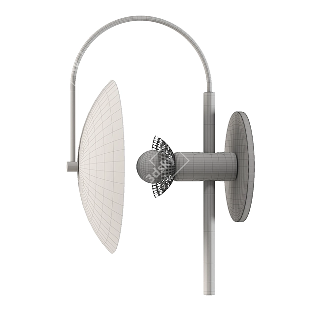 Sleek Wall Sconce: Modern Elegance 3D model image 6