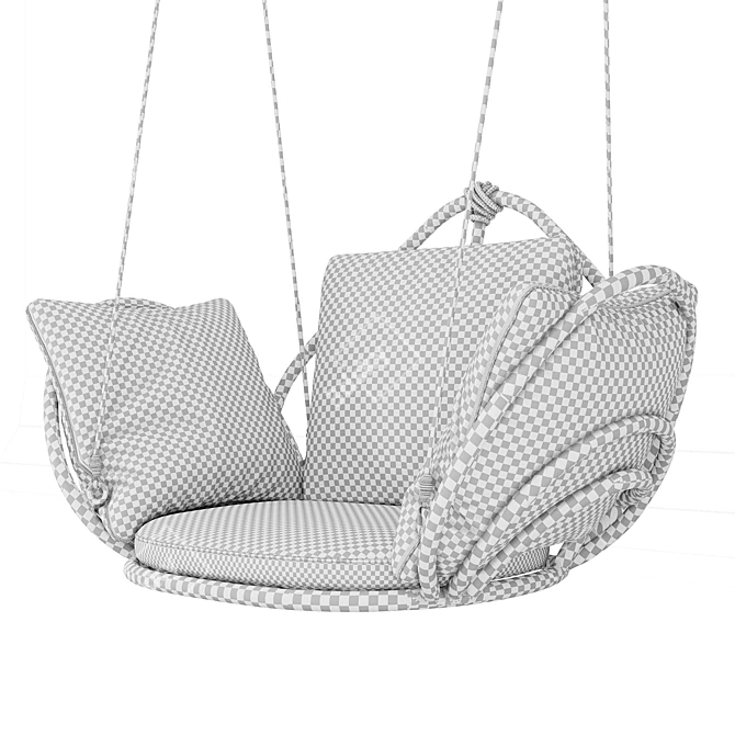 Brazilian Inspired Hanging Chair 3D model image 4