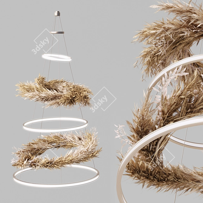 Pampas Dream Chandelier 3D model image 1