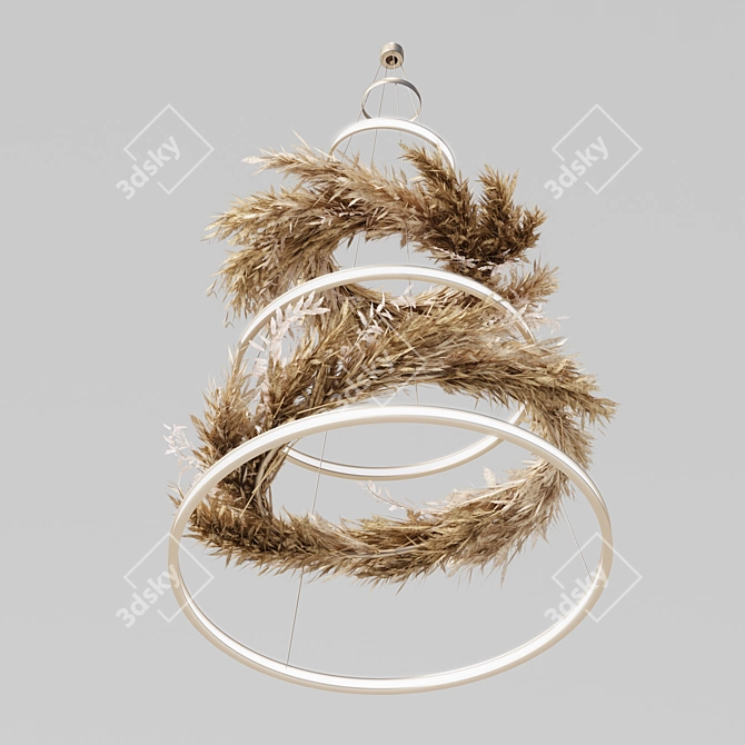 Pampas Dream Chandelier 3D model image 3