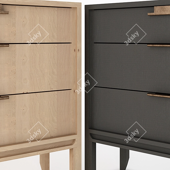 City Multi-Drawer Chests Set 3D model image 2