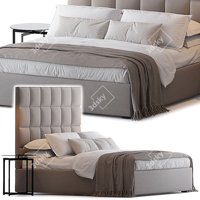 Elegant London Bed by Sofa and Chair Company 3D model image 1