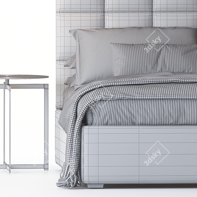 Elegant London Bed by Sofa and Chair Company 3D model image 4