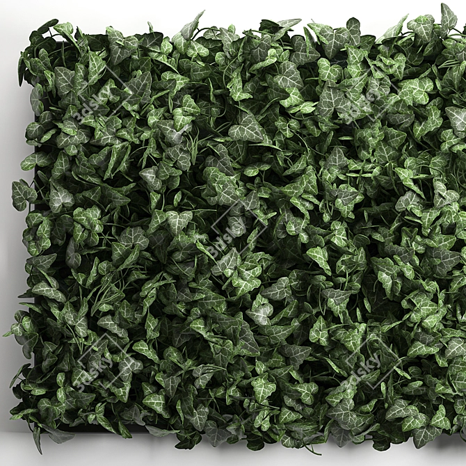 Vertical Green Wall: Modern Vertical Gardening 3D model image 2