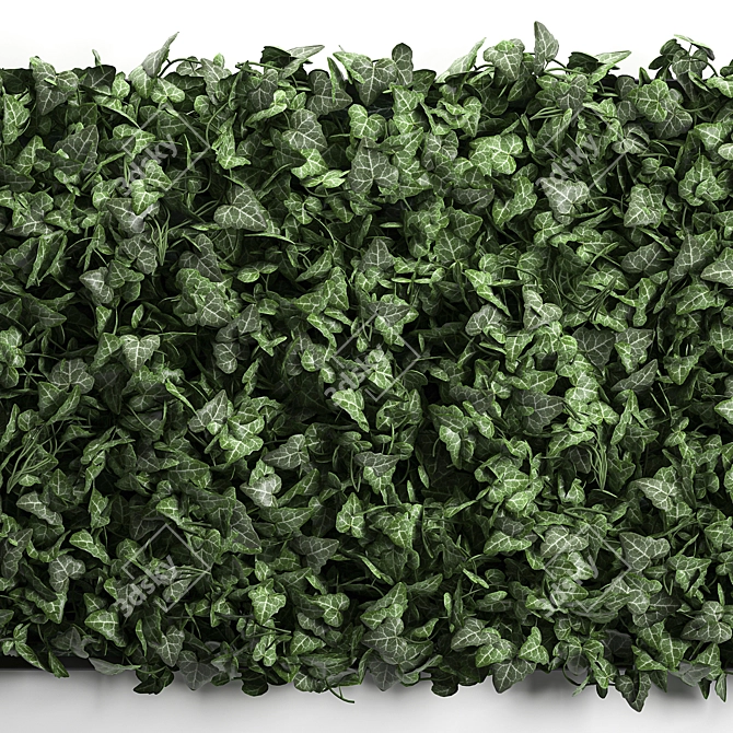 Vertical Green Wall: Modern Vertical Gardening 3D model image 4