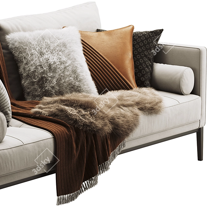 Maxalto Simpliciter Modern Sofa 3D model image 3