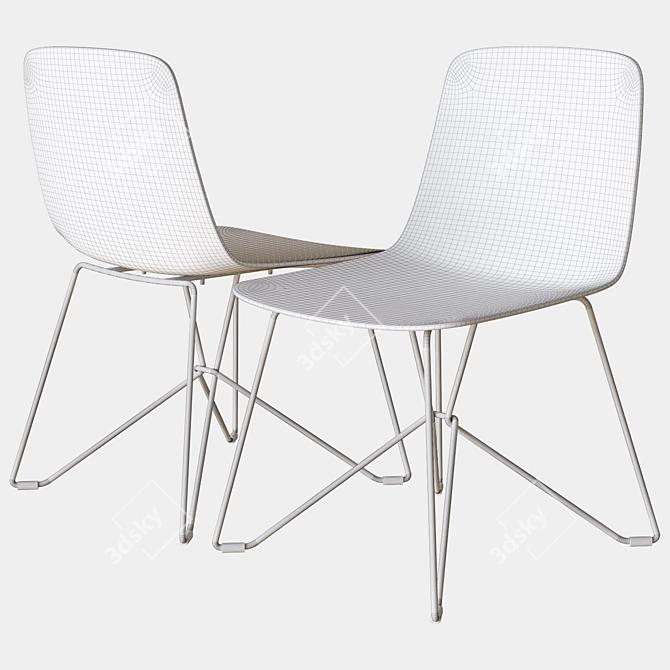 Elegant Vela Chair by Calligaris 3D model image 3