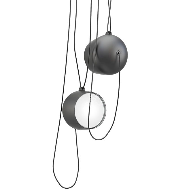 Sleek Modern Pendant Light 3D model image 2