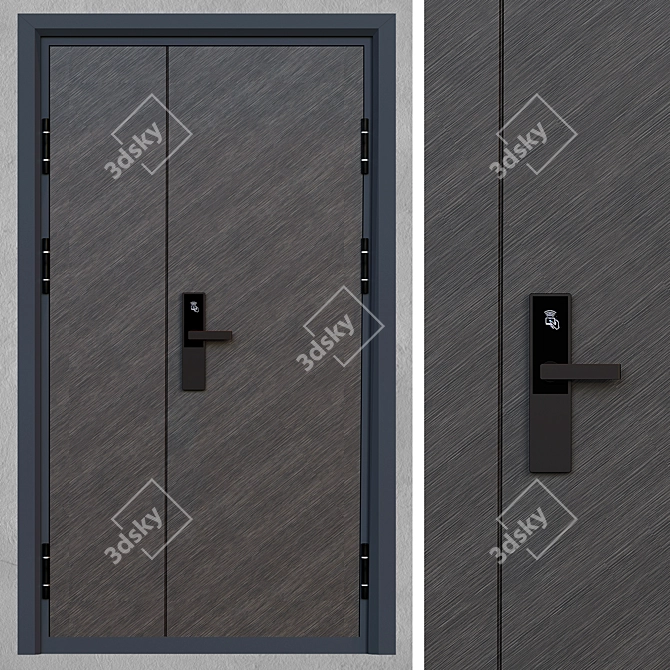 Exterior Door - Security and Style 3D model image 1