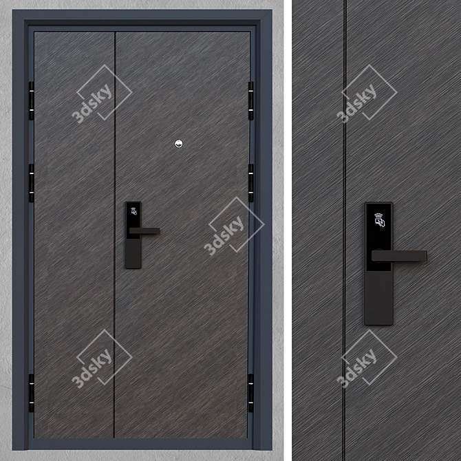 Exterior Door - Security and Style 3D model image 2