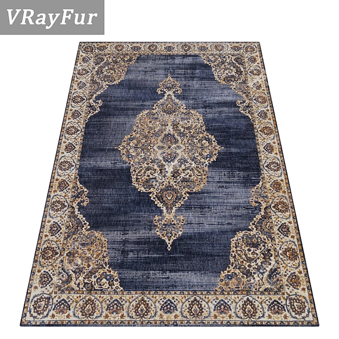 Luxury Set of Carpets 1598 3D model image 2