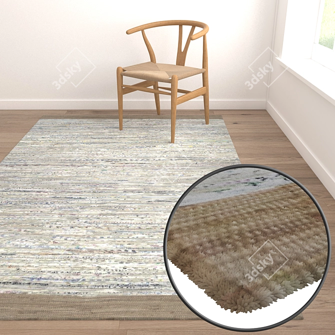 Premium Carpet Set: High-Quality Textures, Multiple Variants 3D model image 5