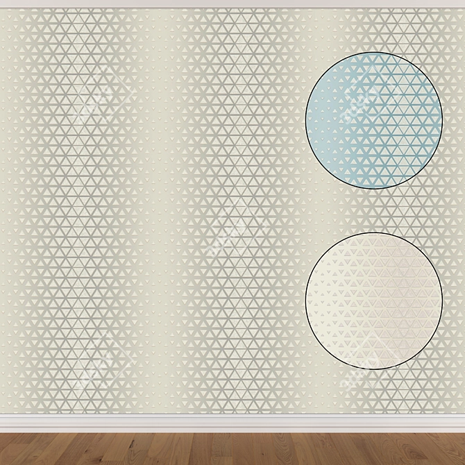 Seamless Wallpaper Set (3 Colors) 3D model image 1