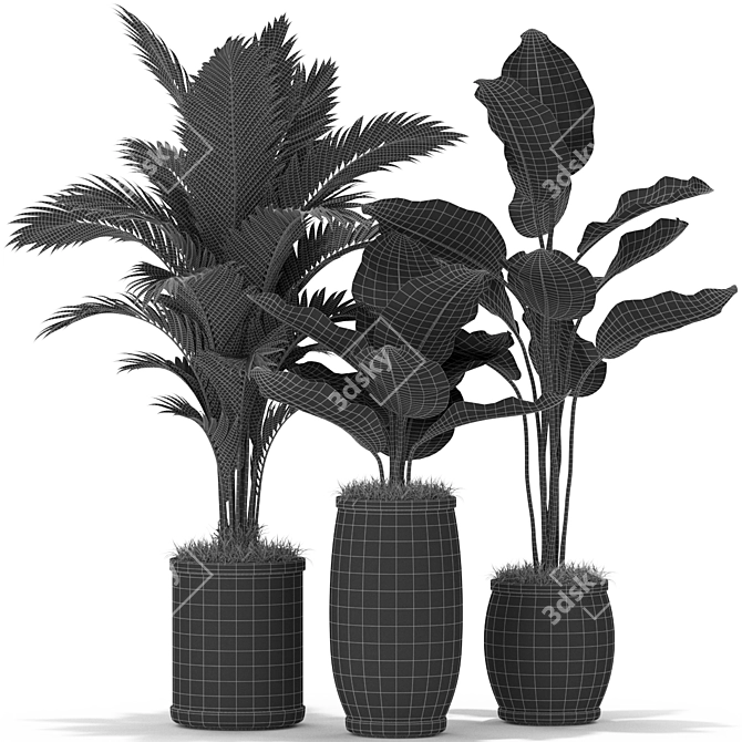 Lush Greenery Collection: 384 Varieties 3D model image 4