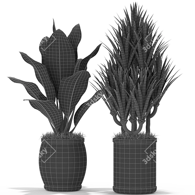 Lush Greenery Collection: 384 Varieties 3D model image 5