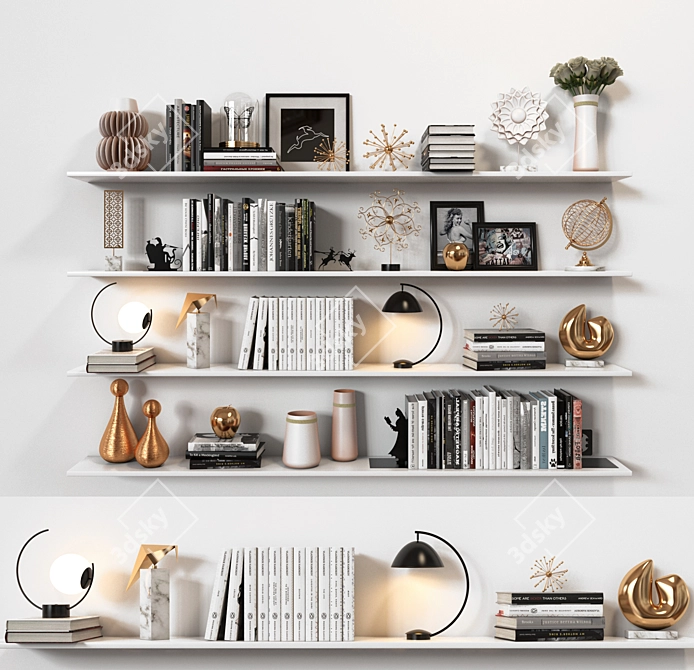 Versatile 3D Shelves 3D model image 1