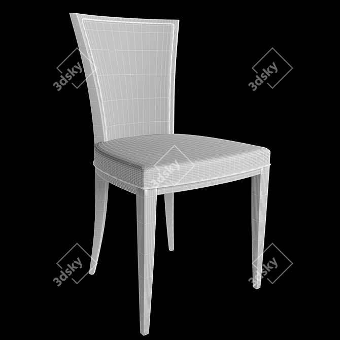 Luna Chair: Timeless Elegance 3D model image 4