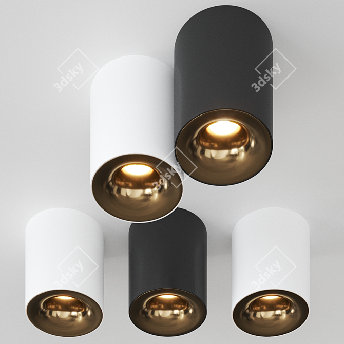 Smart Cake: Modular Ceiling Lighting 3D model image 1