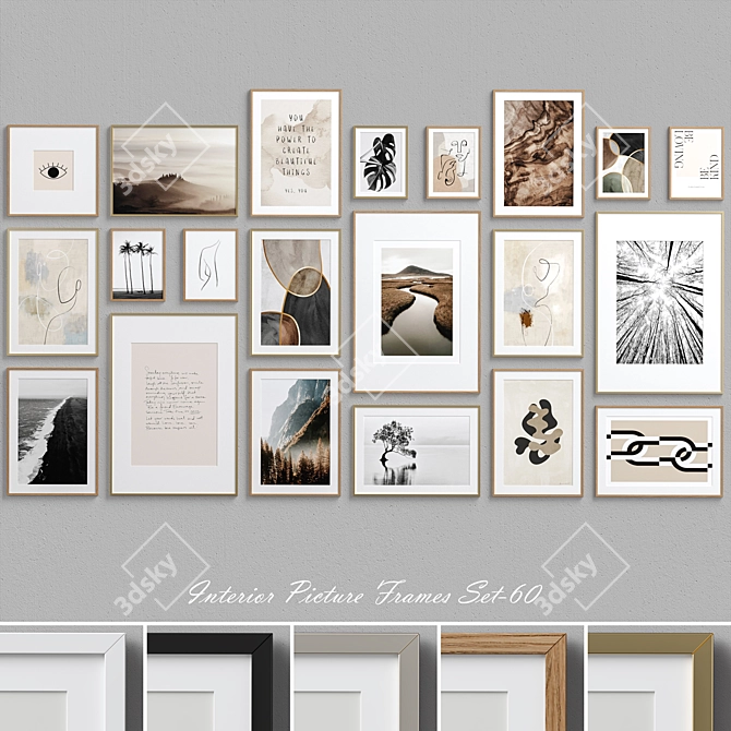 Contemporary Interior Picture Frames 3D model image 1